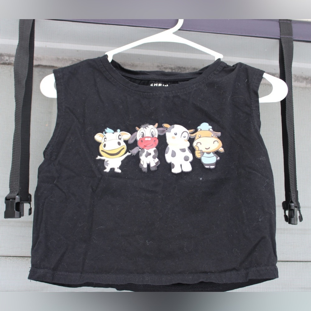 SHEIN Medium Cropped Cow Tank